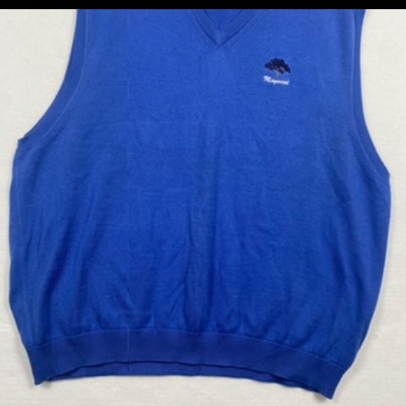 OXFORD Golf‎ Maywood Edition Royal Blue Shirt Sweater Vest Pre-Owned Men’s XL - Picture 3 of 8